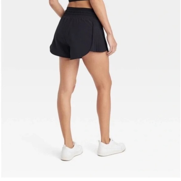 JoyLab women’s XXL  shorts high rise side pleat tie waist blue Athleisure NWT - Picture 9 of 12